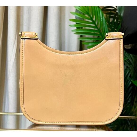 AUTHENTIC TORY BURCH TAN AND PINK AND ORANGE JAMES HANDBAG - Picture 3 of 12